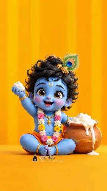 बाल कृष्ण · Little Krishna — फ़ोन वॉलपेपर 4K HD wallpaper, देखने के लिए दबाइए
