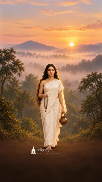 ब्रह्मचारिणी · Brahmacharini — फ़ोन वॉलपेपर 4K HD wallpaper, देखने के लिए दबाइए