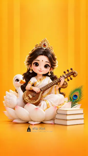 सरस्वती माता · Saraswati — फ़ोन वॉलपेपर 4K HD wallpaper, देखने के लिए दबाइए
