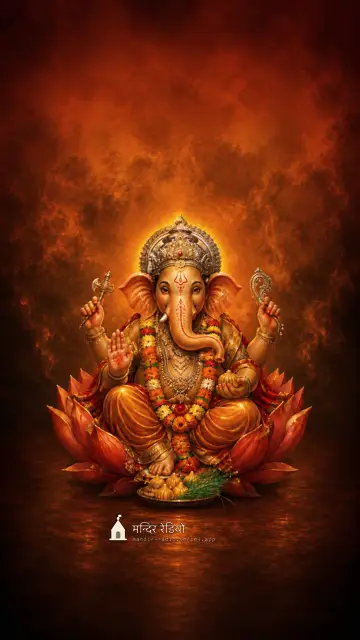 गणपति बप्पा · Ganpati Bappa — फ़ोन वॉलपेपर 4K HD wallpaper, देखने के लिए दबाइए