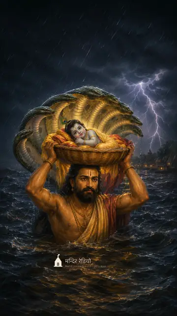 कृष्ण जन्म · Krishna Janam — फ़ोन वॉलपेपर 4K HD wallpaper, देखने के लिए दबाइए