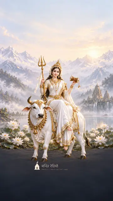 महागौरी · Mahagauri — फ़ोन वॉलपेपर 4K HD wallpaper, देखने के लिए दबाइए