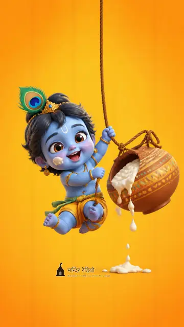 माखन चोर · Makhan Chor — फ़ोन वॉलपेपर 4K HD wallpaper, देखने के लिए दबाइए