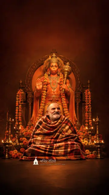 बाबा और हनुमान · Neem Karoli Baba Hanuman — फ़ोन वॉलपेपर 4K HD wallpaper, देखने के लिए दबाइए