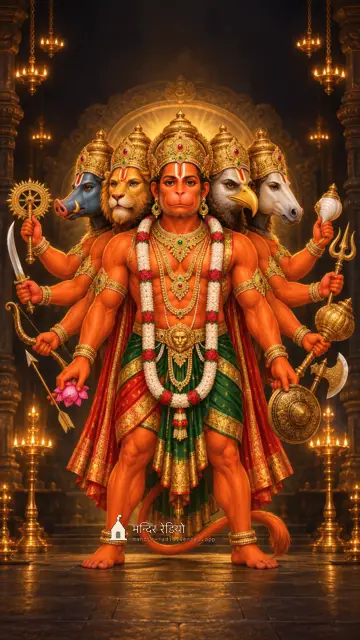 पंचमुखी हनुमान · Panchmukhi Hanuman — फ़ोन वॉलपेपर 4K HD wallpaper, देखने के लिए दबाइए