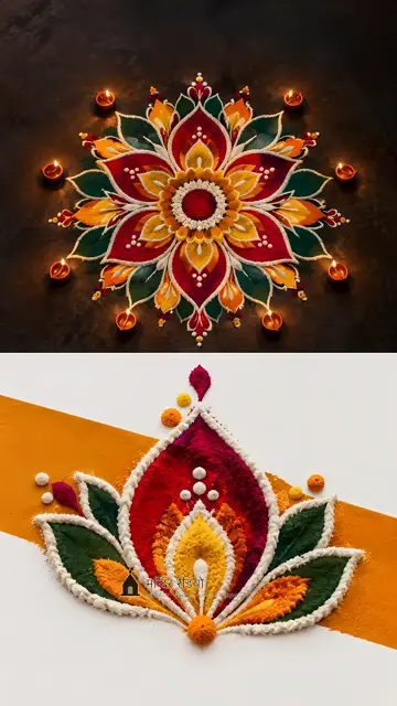 रंगोली · Rangoli — फ़ोन वॉलपेपर 4K HD wallpaper, देखने के लिए दबाइए